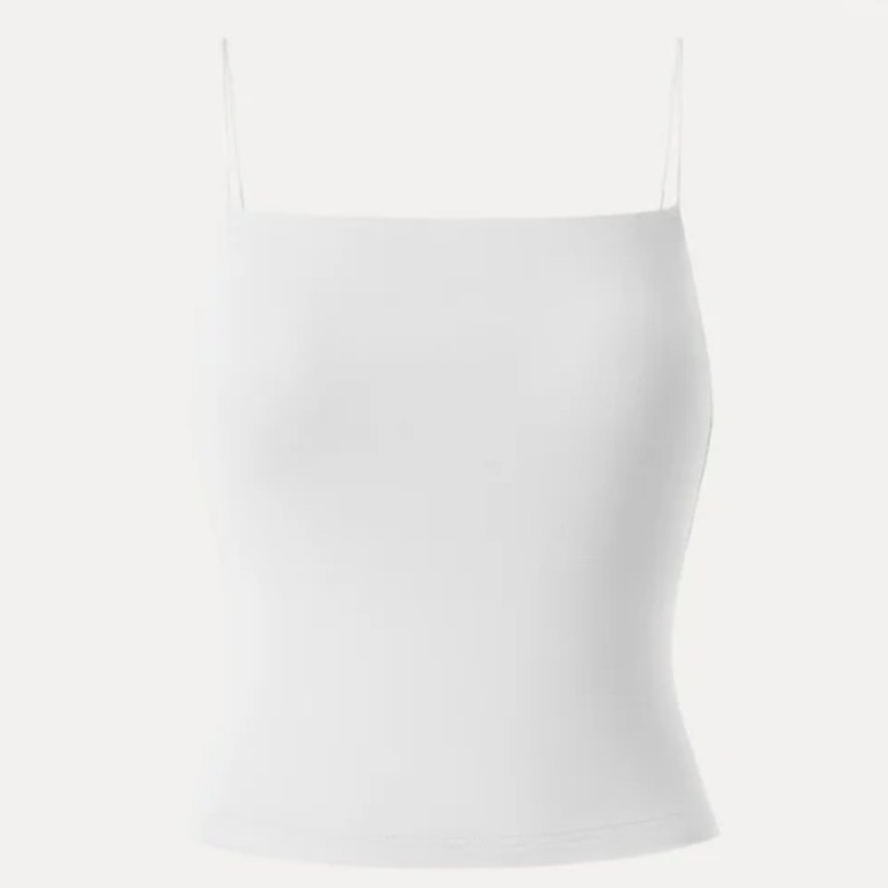 OGL White Camisole with Built-in Bra